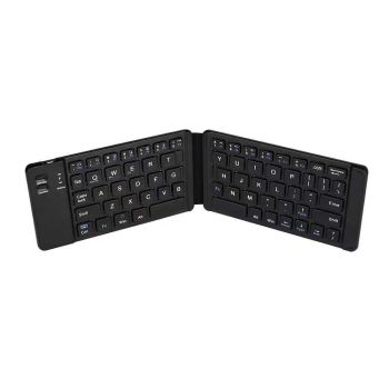 Portable Mini Folding Wireless Ultra-thin Keyboard - Black-USB