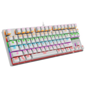 Marquee Colorful 87-key Gaming Mechanical Keyboard - White