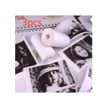 PerPage Mini Wireless Portable Thermal Printer paper - Regular-White 3pcs-Q3