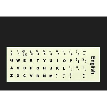 Glowing Keyboard Stickers Arabic Thai Hebrew French Italian German Desktop Laptop