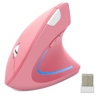 Vertical Office Mouse Wireless Mouse Vertical Mouse - Pink