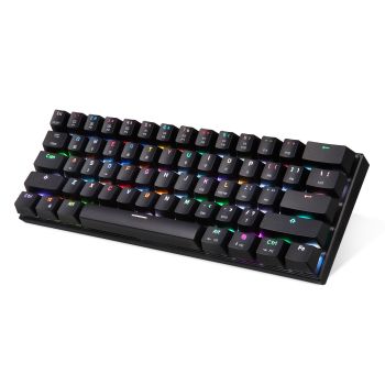 Bluetooth Wireless Dual Mode Mini Keyboard Mobile Phone Tablet - Black-A