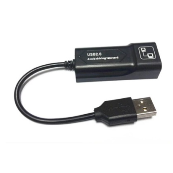 USB Wired Network Card Free Drive USB2.0 To Network Port - Black-2.0