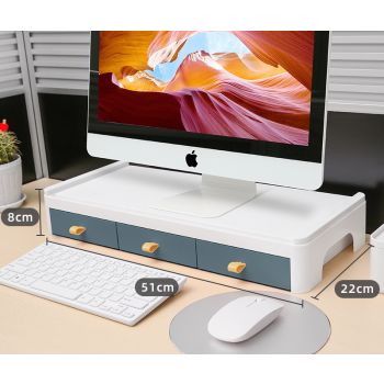 Display Heightening Rack, Office Desktop Computer Base Bracket, Keyboard Storage On The Desk, Padding Up Shelf - C