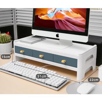 Display Heightening Rack, Office Desktop Computer Base Bracket, Keyboard Storage On The Desk, Padding Up Shelf - F