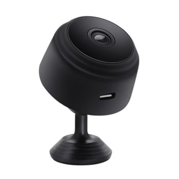 Camera Hd Night Vision Live Webcam - Black-USB
