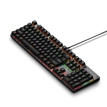 Luminous Punk Keyboard USB Wired Computer Gaming Keyboard - A