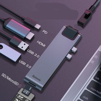 Dual USB-C 7in1 Smart Docking Station