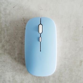 Mouse Dual-mode Charging Wireless Mouse - Sky Blue-USB