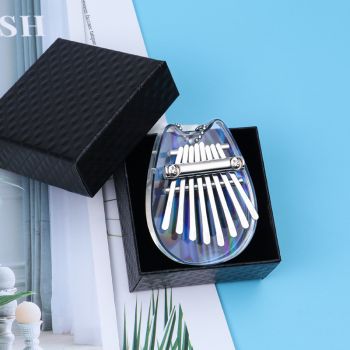 Mini Kalimba 8 Keys Thumb Piano Great Sound Finger Keyboard Musical Instrument Wooden - Mini colorful Totoro