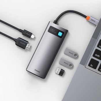 5 In 1 Multifunctional USB-C HUB Docking Station Space Gray