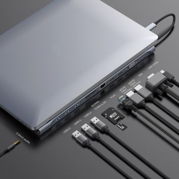 Multifunctional Type C HD Smart HUB Docking Station