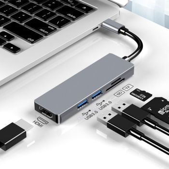 High Speed PD Charging USB-C Notebook Office Card Reader