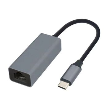 Metal Shell 2.0 100M Drive Free Network Card - Grey
