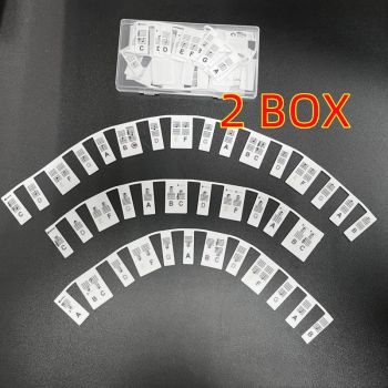 Removable Silicone Piano Notes Guide Keyboard Notes 88 Key - White 2box