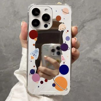 Mirror Phone Case Female - Colorful Starry Sky-IPhone12ProMax