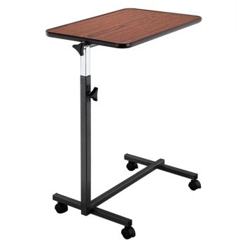 Deep Wood Grain Color 2 Wheels With Brake Computer Desk 1pc