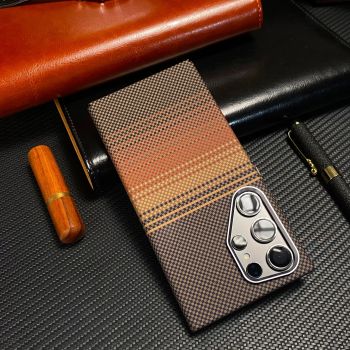 Sunset Moonrise Kevlar Carbon Fiber Magnetic PC Phone Case