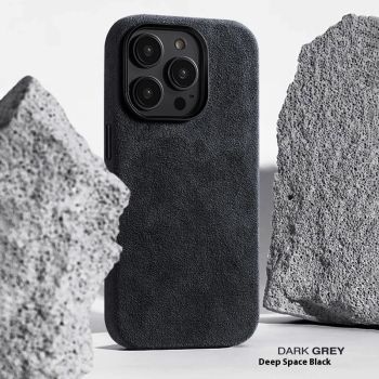 High-grade Suede Mobile Phone Protective Shell - Deep Space Black-IPhone13ProMax