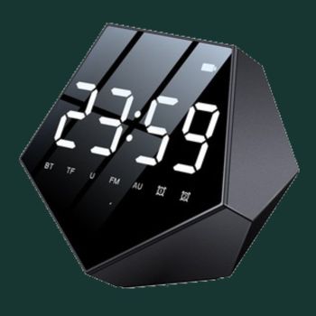 Desktop Alarm Clock Bluetooth Plug In Memory Card Small Speaker
