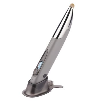 Rechargeable Mouse Pen Personality Creative Vertical Mouse Computer Handwriting Luminous Wireless Pen Mouse - Grey