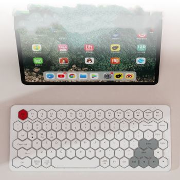 Skywalker Wireless Honeycomb Keyboard And Mouse Set - White mix