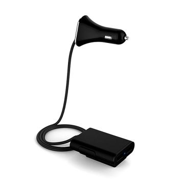 4-Port Usb Car Charger 6.8A Car Cigarette Lighter One With Two Car Charger