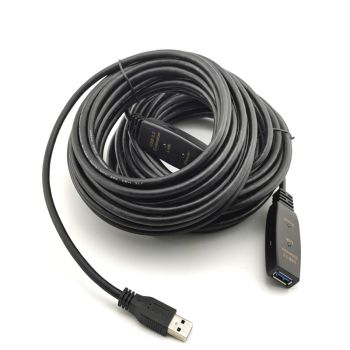 Conference Camera Cable, Electronic Whiteboard Extension Cable - 10M two amplifiers-USB