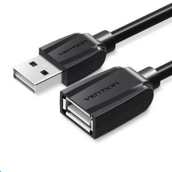 Male To Female Computer Mouse Wireless Network Card Extension Cable - Black-1M