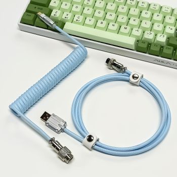 Navigation Plug Line Data Line Mechanical Keyboard Line Helix Data Line RGB Line - Blue