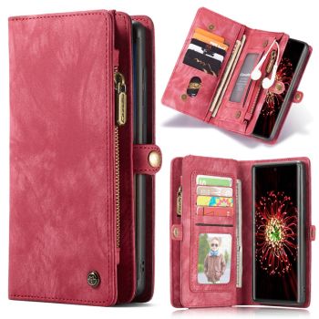Flip leather phone case - Red-Samsung Note 20