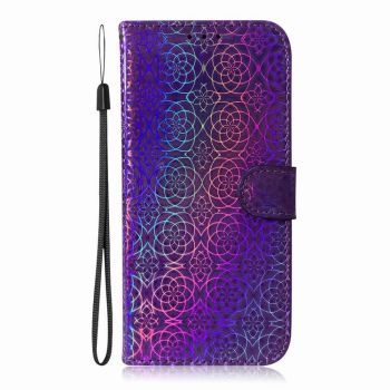 Holographic Phone Wallet For - Purple-S9plus