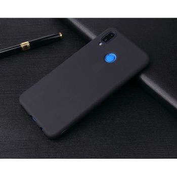Frosted candy color mobile phone case - Black-P30 lite