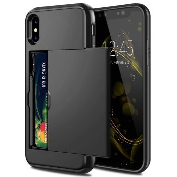 Mobile phone card case - Black-IPhone12
