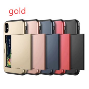 Mobile phone card case - Gold-Iphone13