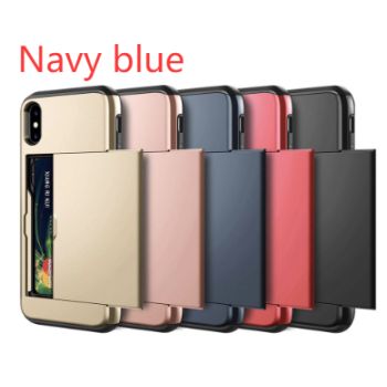 Mobile phone card case - Navy-Iphone11promax
