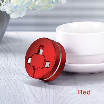 3 in 1 USB Cable Micro USB Type C - Red