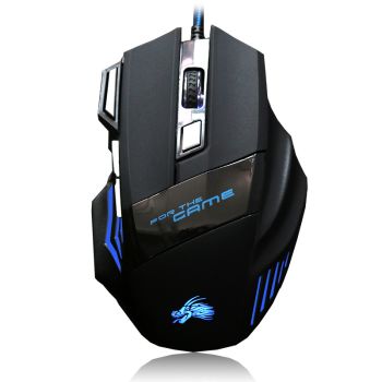 7-button Colorful Glowing USB Gaming Mouse - 6 keys