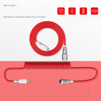 Type-C Detachable Mechanical Keyboard Navigation Cable - Red
