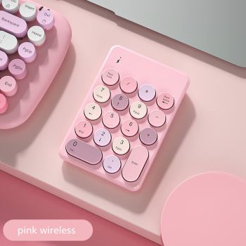 Wireless Bluetooth Small Digital Usb External Keyboard - Pink-wireless-USB