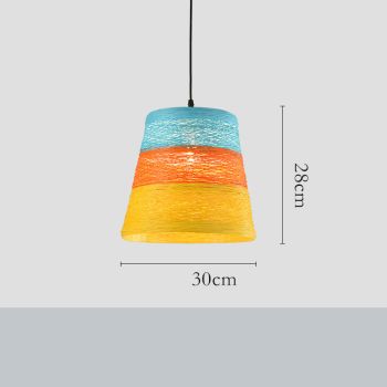 Ldyllic Creative Personality Coffee Shop Rattan Woven Rattan Ball Lamp Hot Pot Shop Farm Bar Restaurant Rattan Hanging Lamps - D