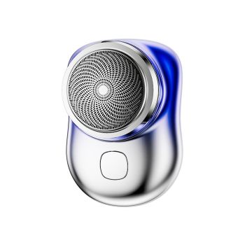 Mini Portable Face Cordless Shavers Rechargeable USB Electric Shaver Wet & Dry Painless Small Size Machine Shaving For Men - Blue-USB