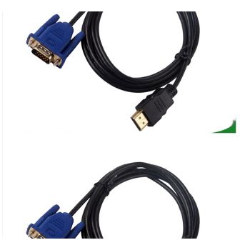 1.8m HDMI TO VGA Cable For Computer Projector - 1.8M-2PCS