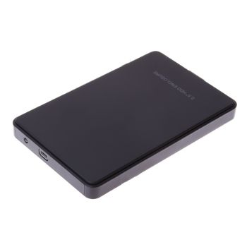 2.5 Inch USB3.0 SATA Mobile Hard Drive Enclosure Without Screws, Support 2TB USB3.0 Hard Drive Enclosure - Black