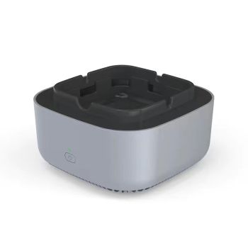 Smoke Removal Air Purification Ashtray Anion Purification Practical Automatic Purifier Ashtray Portable Gadgets For Car Ashtray - Square Grey
