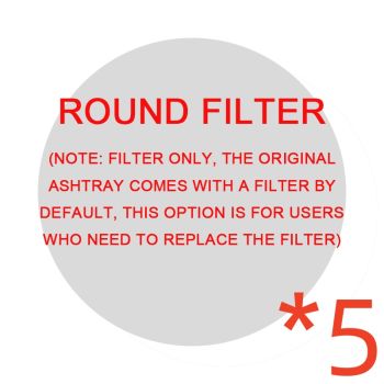 Smoke Removal Air Purification Ashtray Anion Purification Practical Automatic Purifier Ashtray Portable Gadgets For Car Ashtray - Round filter 5pcs
