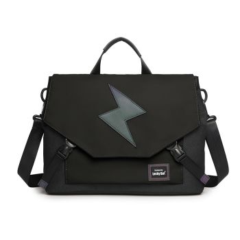 Laptop Bag Portable Messenger Bag Gaming Notebook Large Capacity Shoulder Bag - Black Lightning-Large Size
