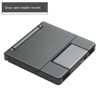 Multifunctional OTG Card Reader External USB Drive SD TF Camera Universal - Silver Gray English Packaging