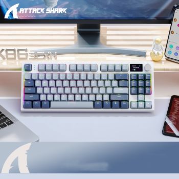 K86 Three-mode RGB Bluetooth Wired Luminous Machinery Keyboard - Time Machine