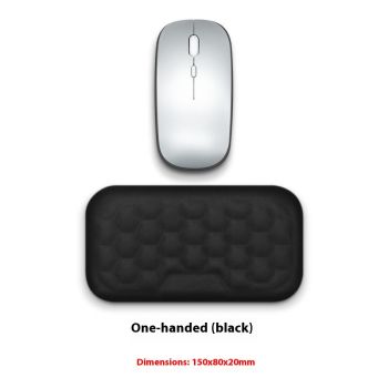RGB Keyboard Support Wristband High Rebound Luminous Machinery Keyboard Support - Black Wrist Rest